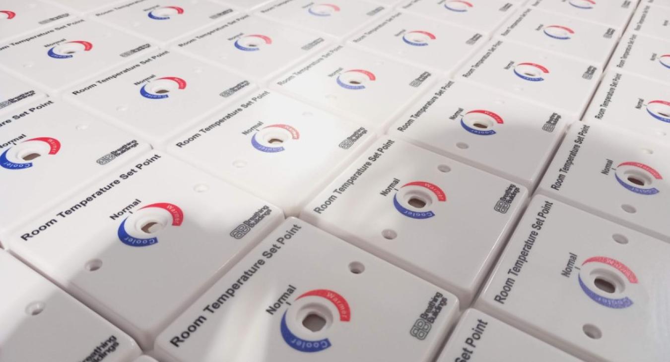 Custom UV digital printed switch plate with durable, vibrant graphics for professional finish